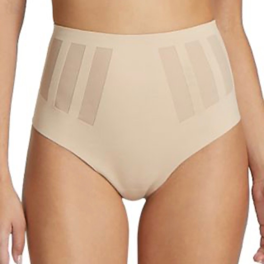 Commando luxe control thong High-Waisted Nude Shapewear shaping Briefs thong XS